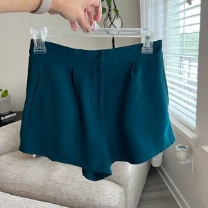 Teal dress shorts
